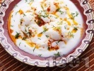 Рецепта Яйца по панагюрски с кисело мляко на тиган - класическа традиционна рецепта